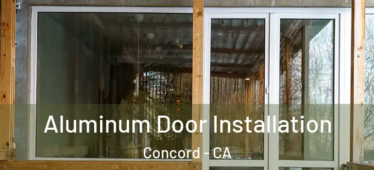  Aluminum Door Installation Concord - CA
