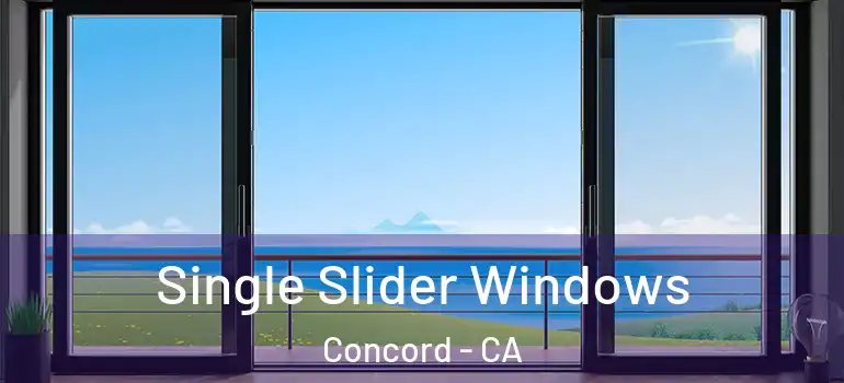  Single Slider Windows Concord - CA