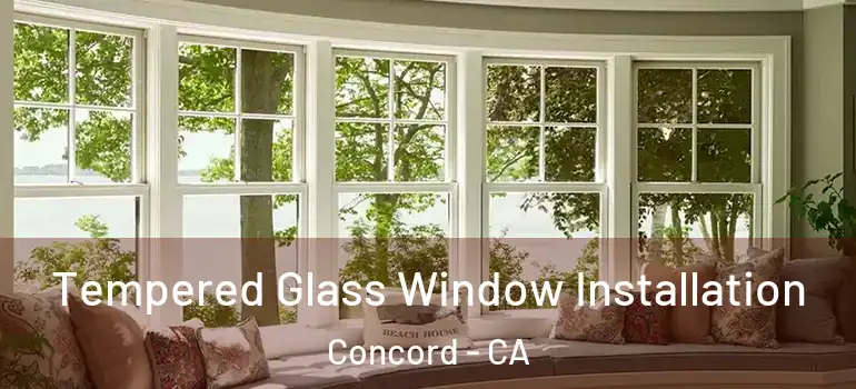  Tempered Glass Window Installation Concord - CA