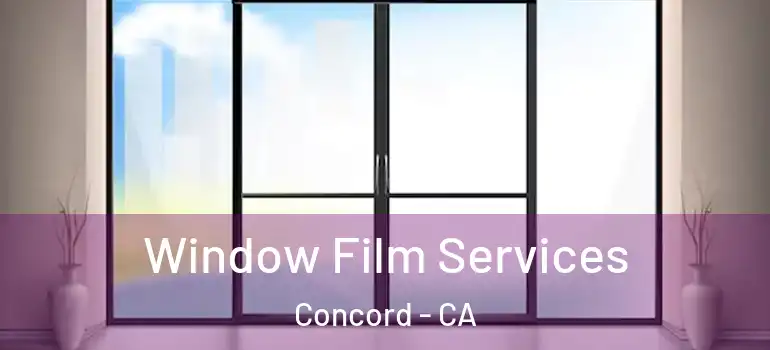  Window Film Services Concord - CA